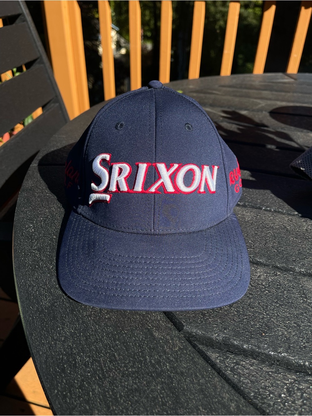 Srixon Cleveland Golf Navy Baseball Cap with Red and White Logo